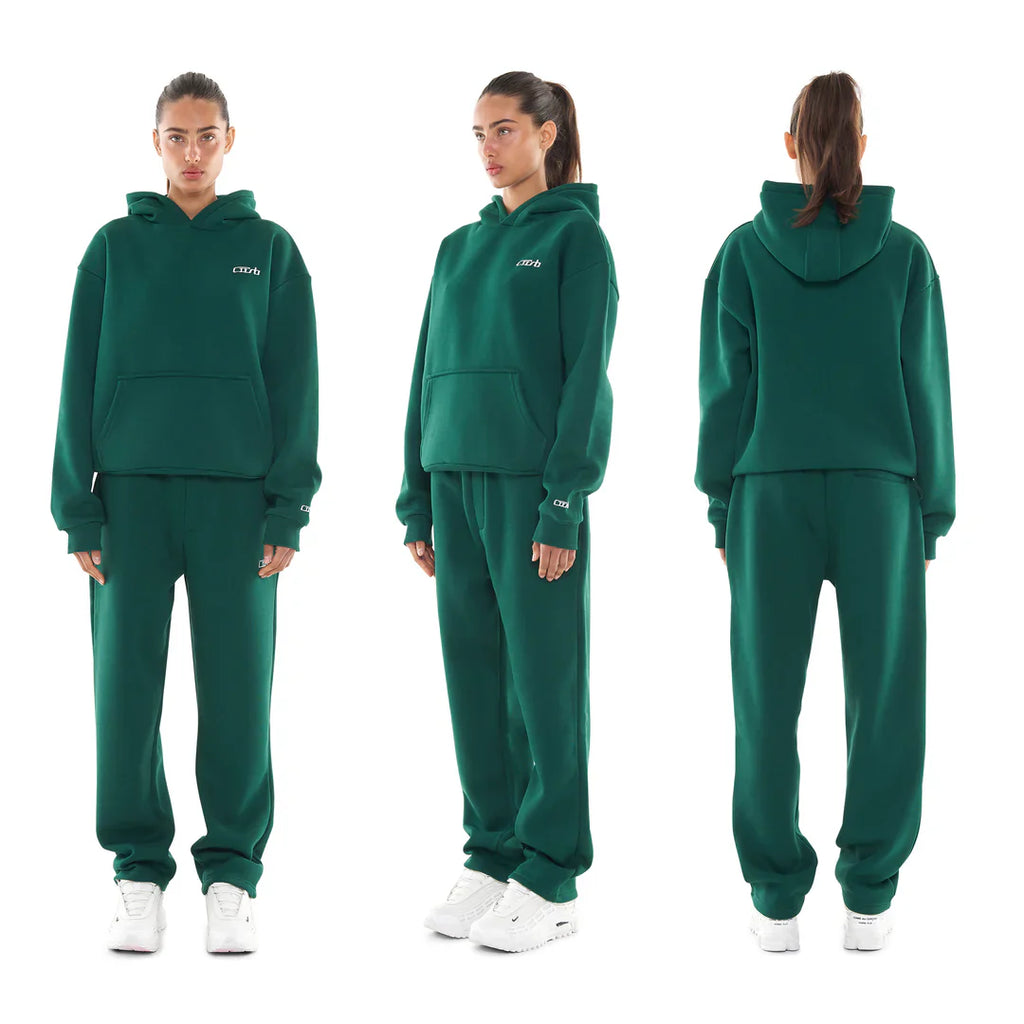 OPEN LEG JOGGER DARK GREEN