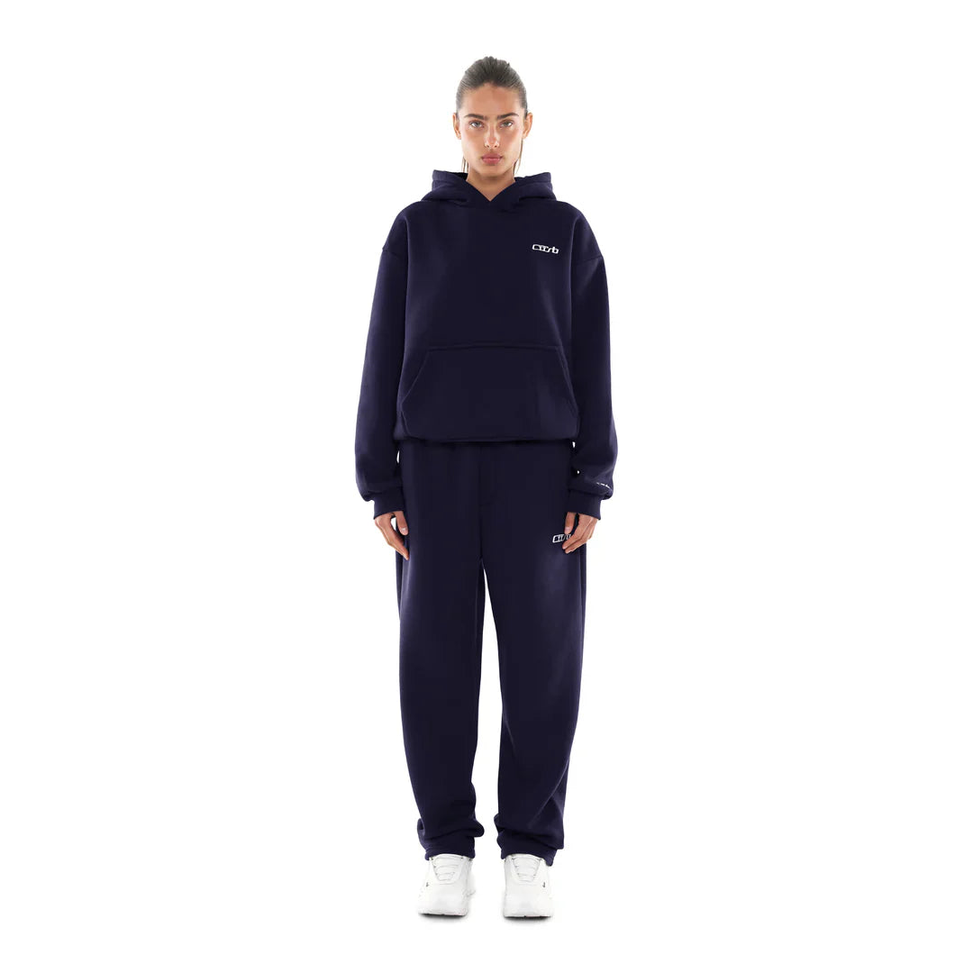 OPEN LEG JOGGER NAVY BLUE