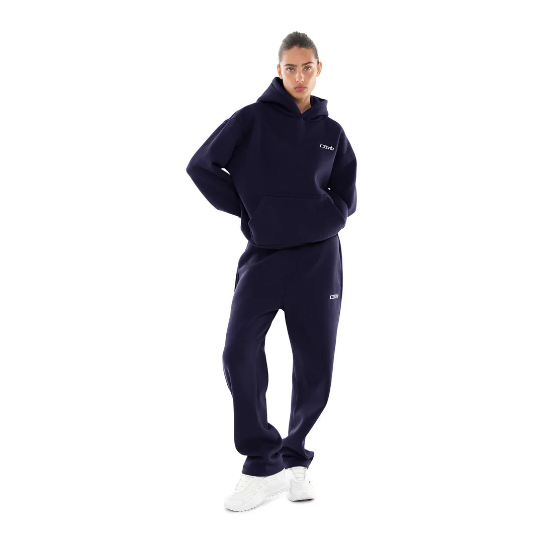OPEN LEG JOGGER NAVY BLUE