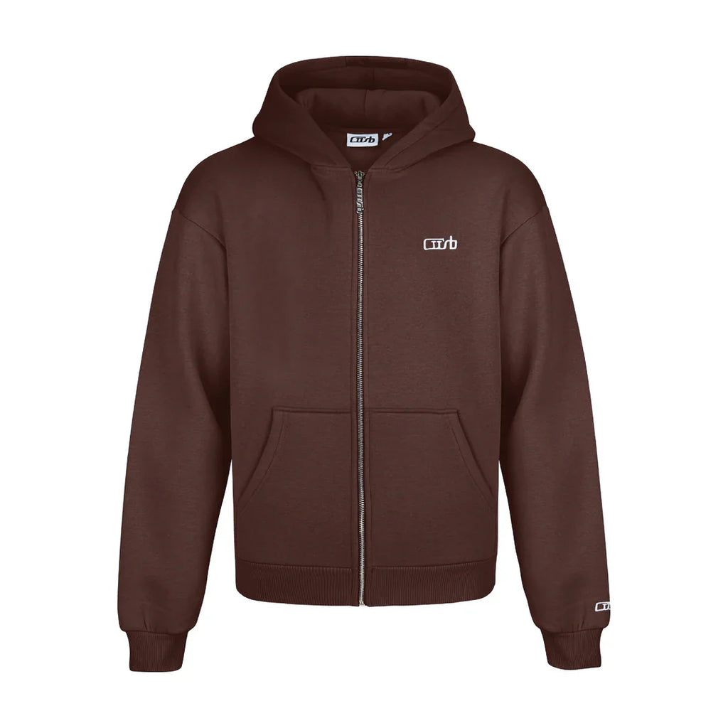 ZIP-UP BROWN