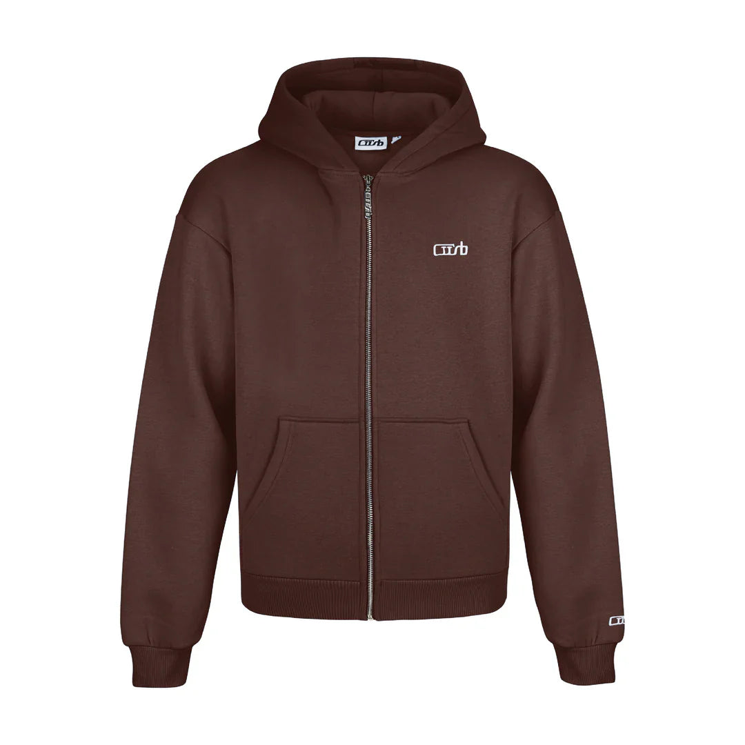 ZIP-UP BROWN